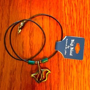 $5 SALE—Unisex Roland St. John Pewter Stingray Necklace